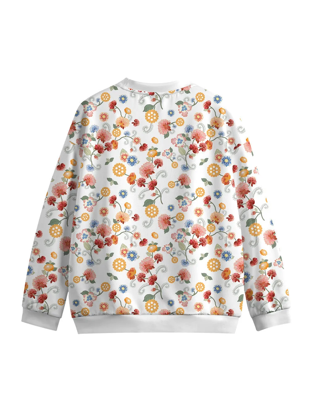 Orionride Color Gear Flower Women's Crew Neck Pullover Sweatshirt sold by Orionride product image thumbnail 2