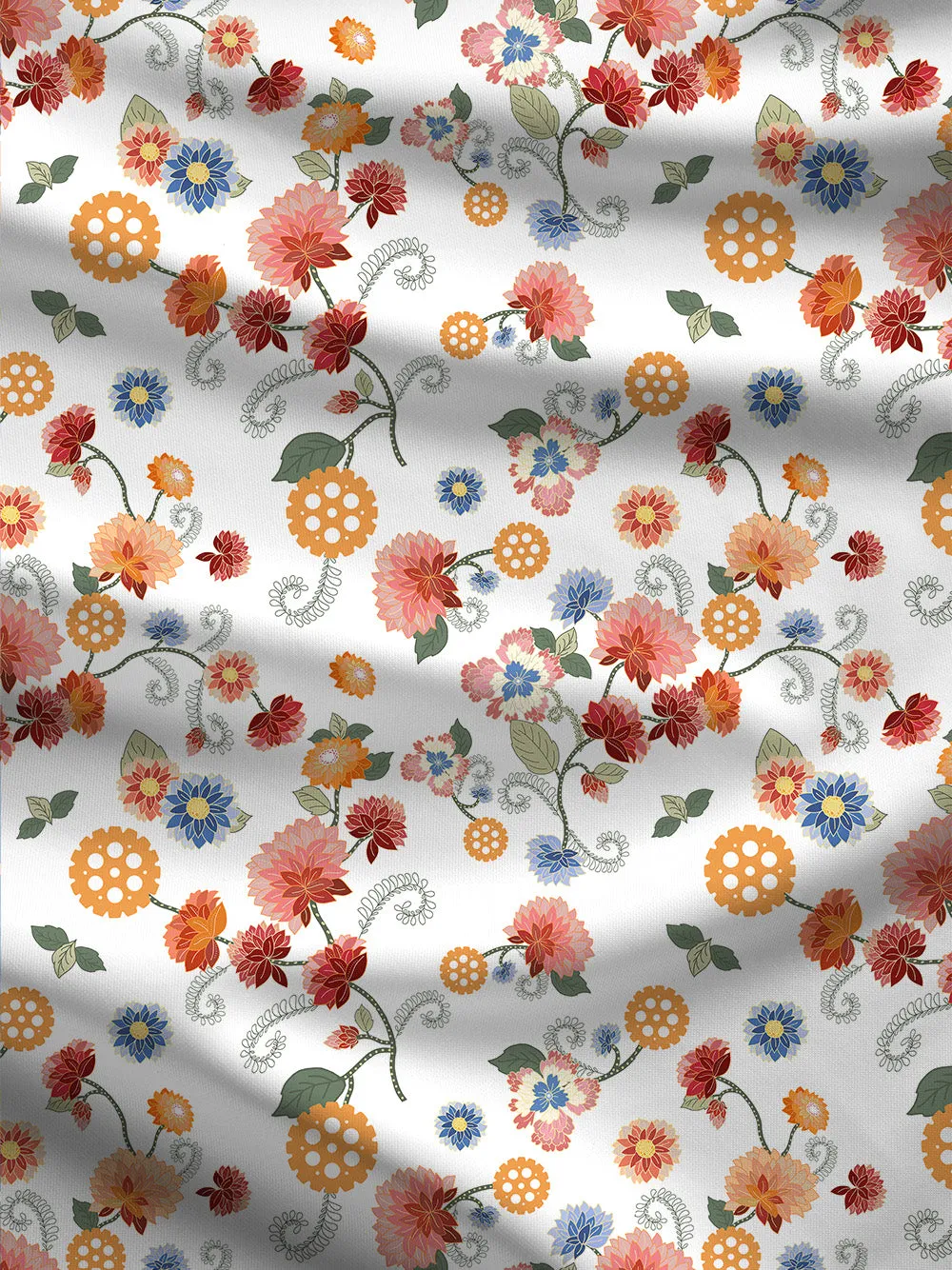 Orionride Color Gear Flower Women's Crew Neck Pullover Sweatshirt sold by Orionride product image thumbnail 4