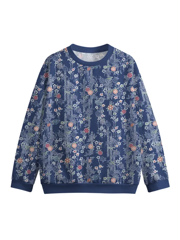 Orionride Cycling In The Forest Crew Neck Pullover Sweatshirt sold by Orionride