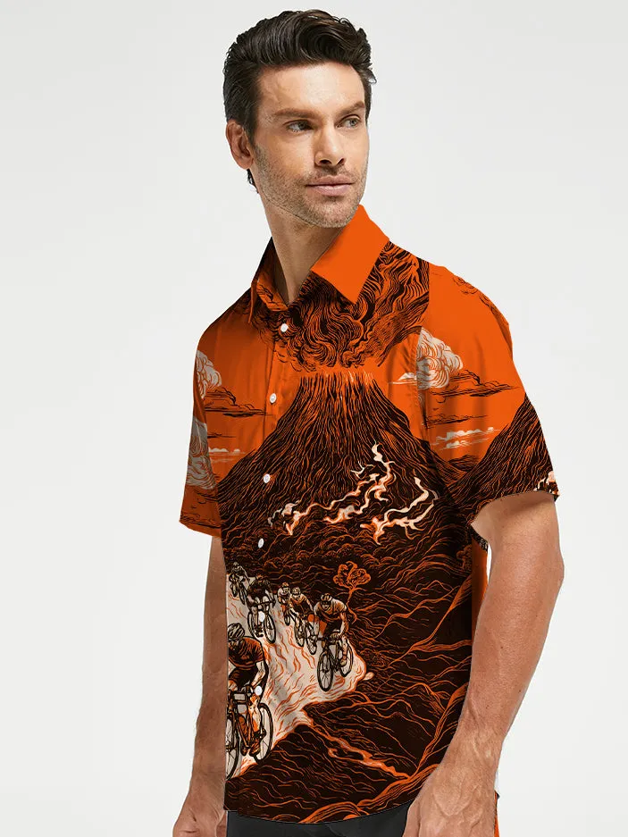 Orionride Volcanic Eruption Zipper Pockets Ultra Lightweight Short Sleeves Gravel Shirt sold by Orionride product image thumbnail 2