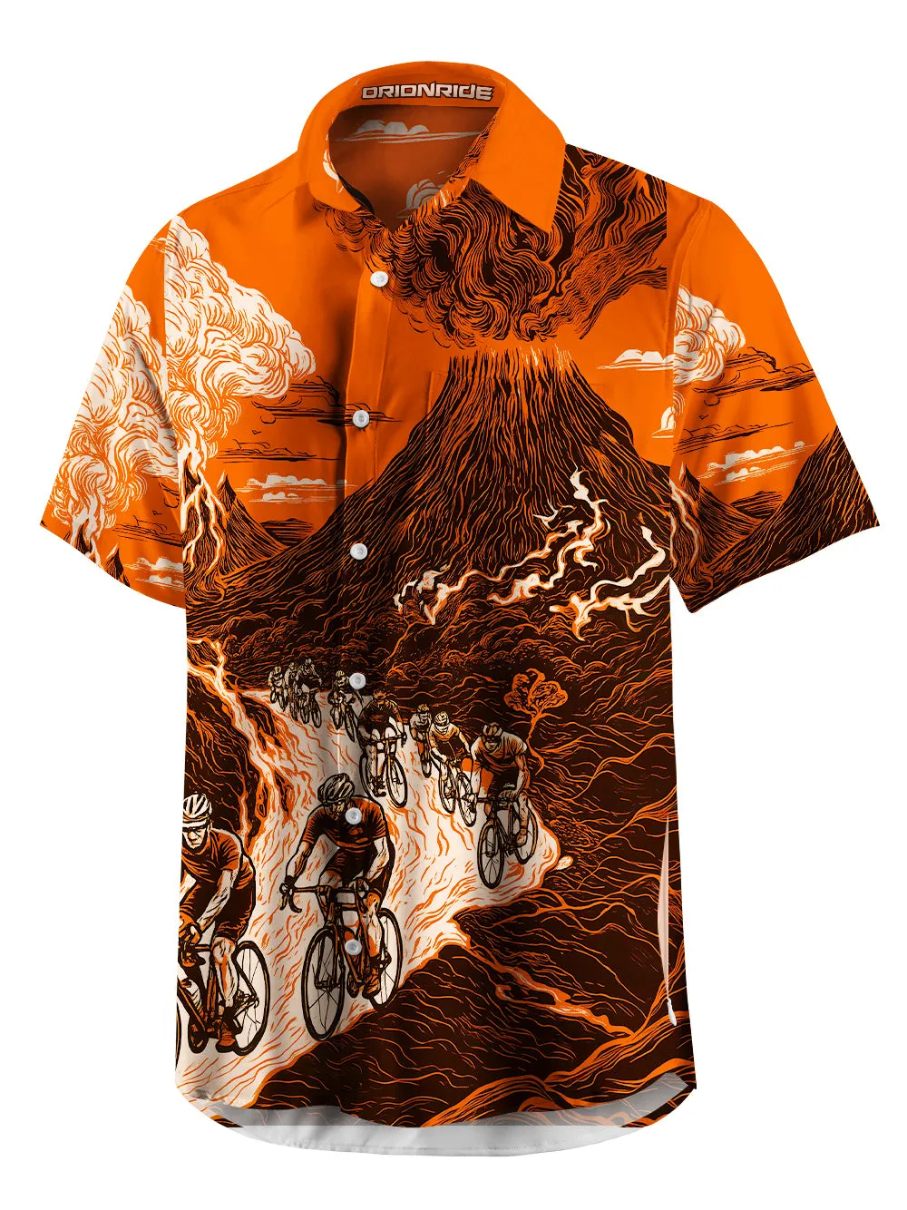 Orionride Volcanic Eruption Zipper Pockets Ultra Lightweight Short Sleeves Gravel Shirt sold by Orionride product image thumbnail 3