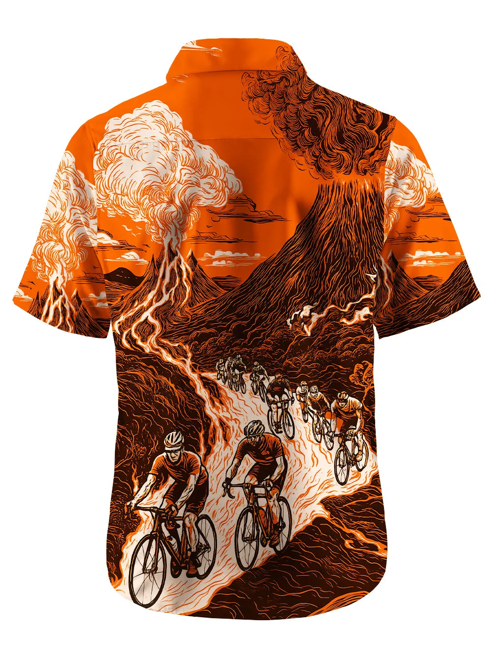 Orionride Volcanic Eruption Zipper Pockets Ultra Lightweight Short Sleeves Gravel Shirt sold by Orionride product image thumbnail 4