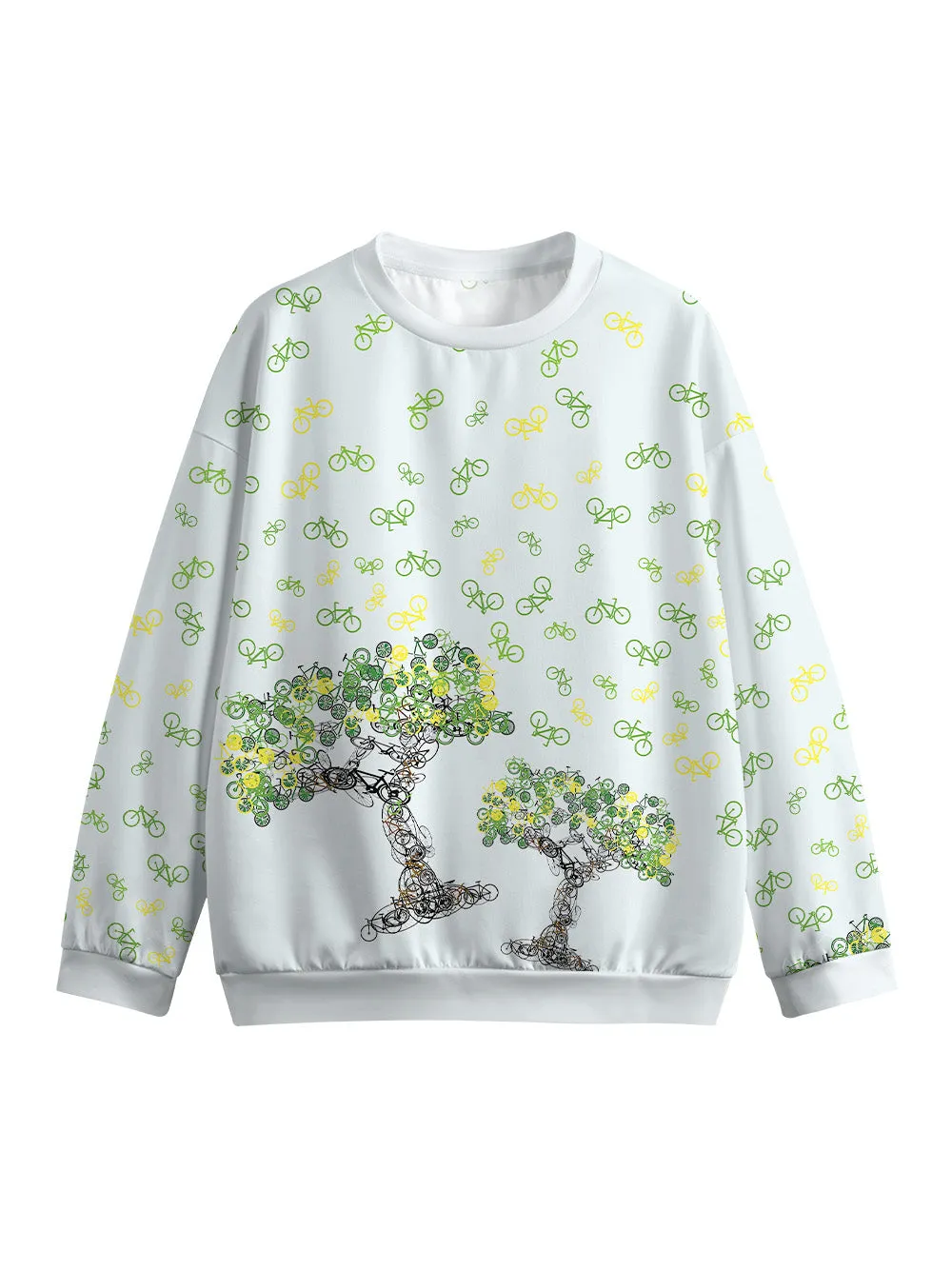 Orionride Bicycle Tree Crew Neck Pullover Sweatshirt sold by Orionride
