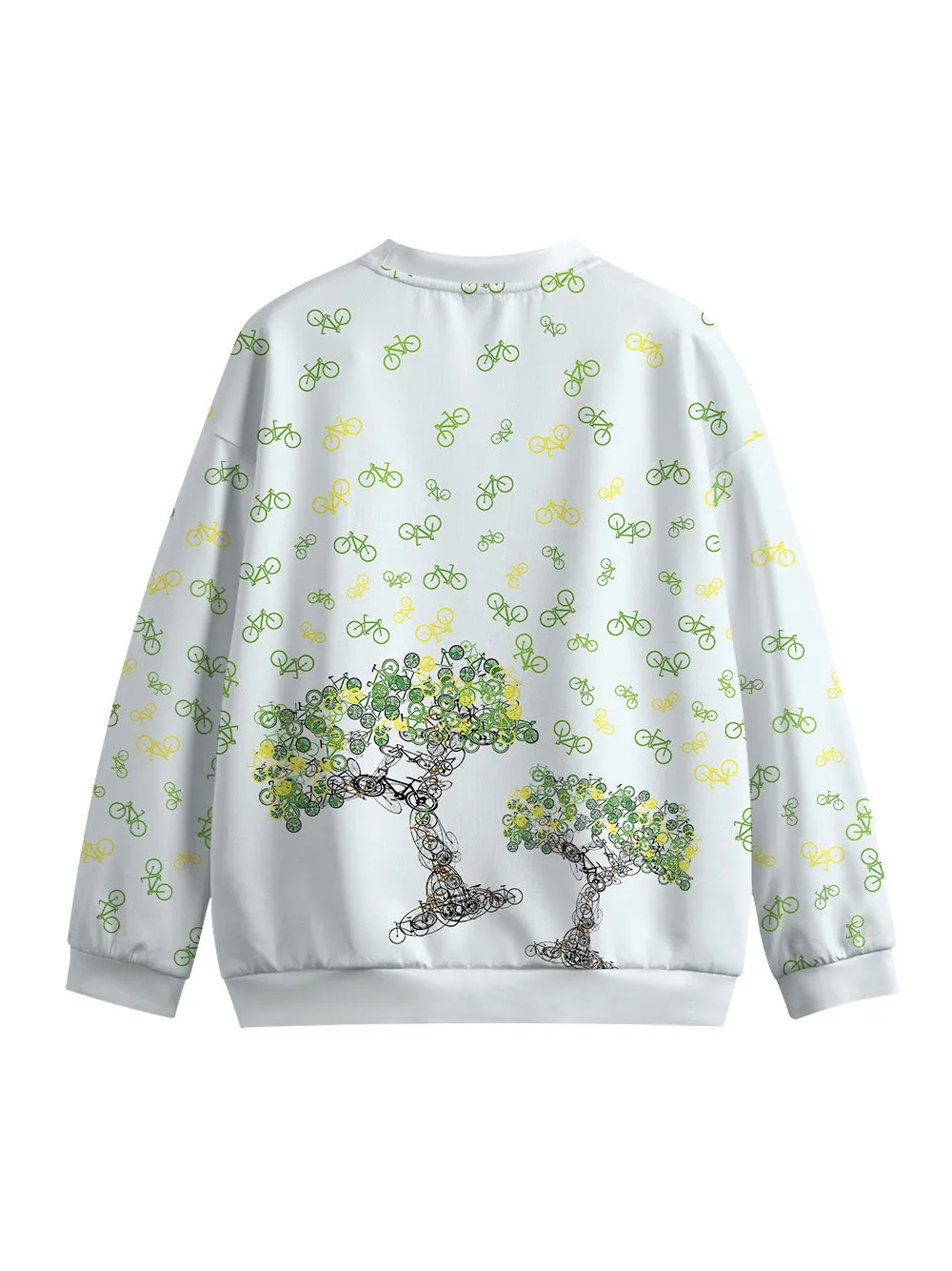 Orionride Bicycle Tree Crew Neck Pullover Sweatshirt sold by Orionride product image thumbnail 2