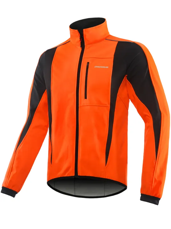 Orionride Cycling Jacket Waterproof Windproof Softshell Thermal Breathable Bike Outerwear Orange sold by Orionride