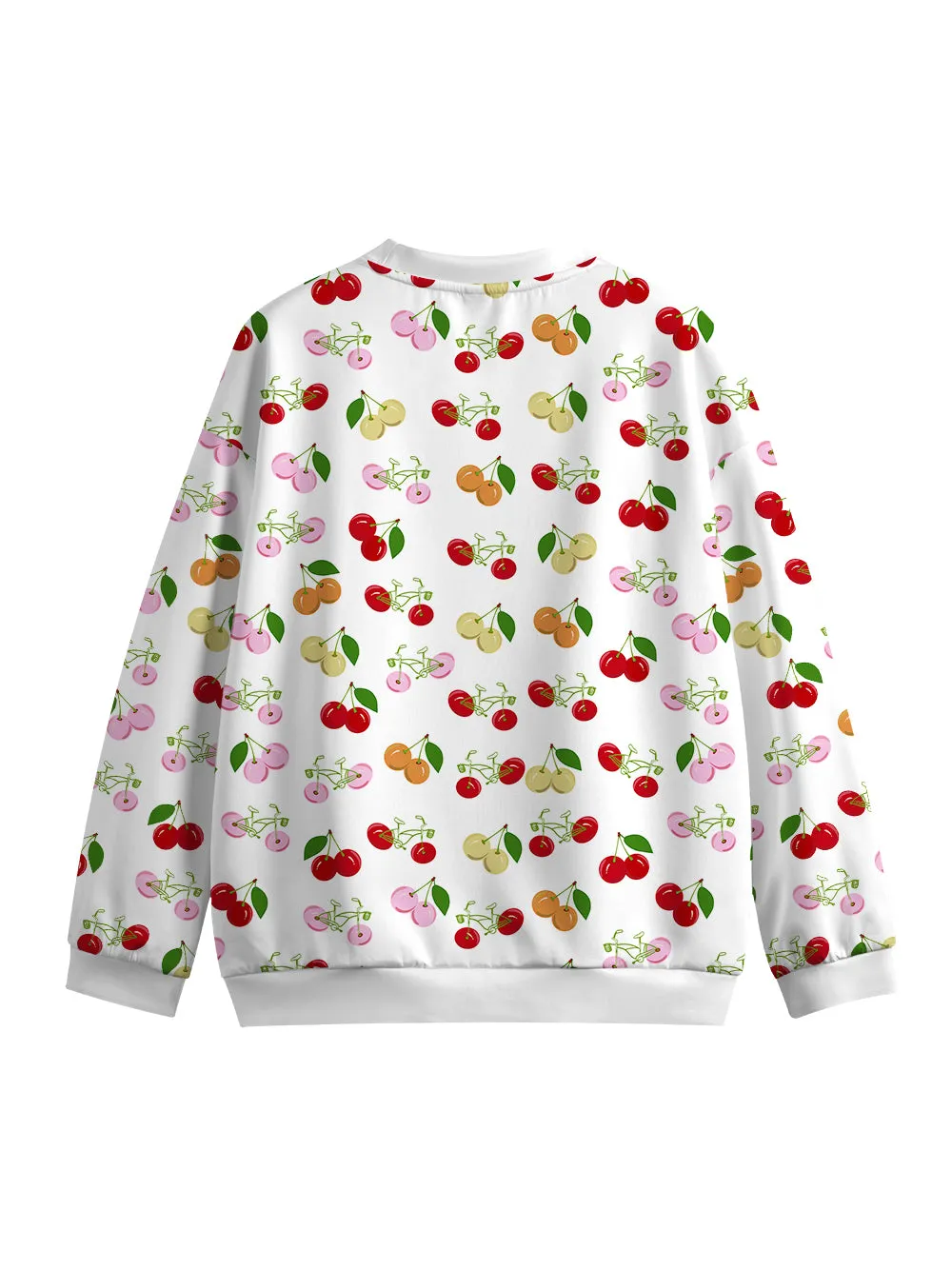 Orionride Juicy Cherry Women's Crew Neck Pullover Sweatshirt sold by Orionride product image thumbnail 2