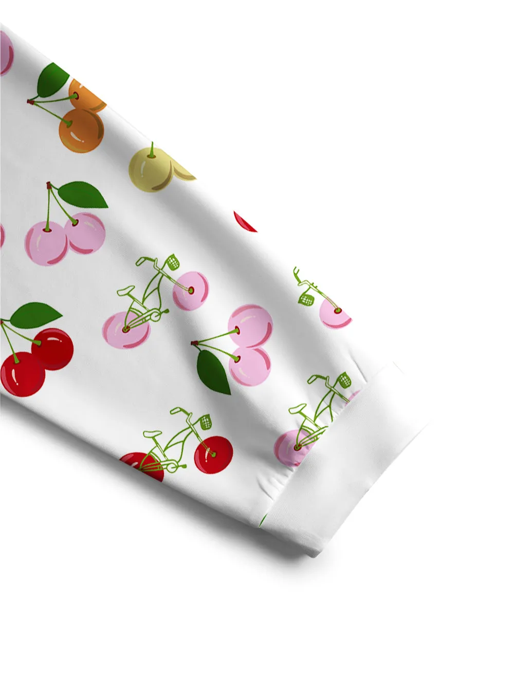 Orionride Juicy Cherry Women's Crew Neck Pullover Sweatshirt sold by Orionride product image thumbnail 3