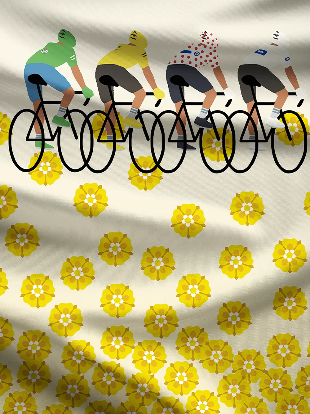 Orionride Pedal To The Bloom Crew Neck Pullover Sweatshirt sold by Orionride product image thumbnail 4