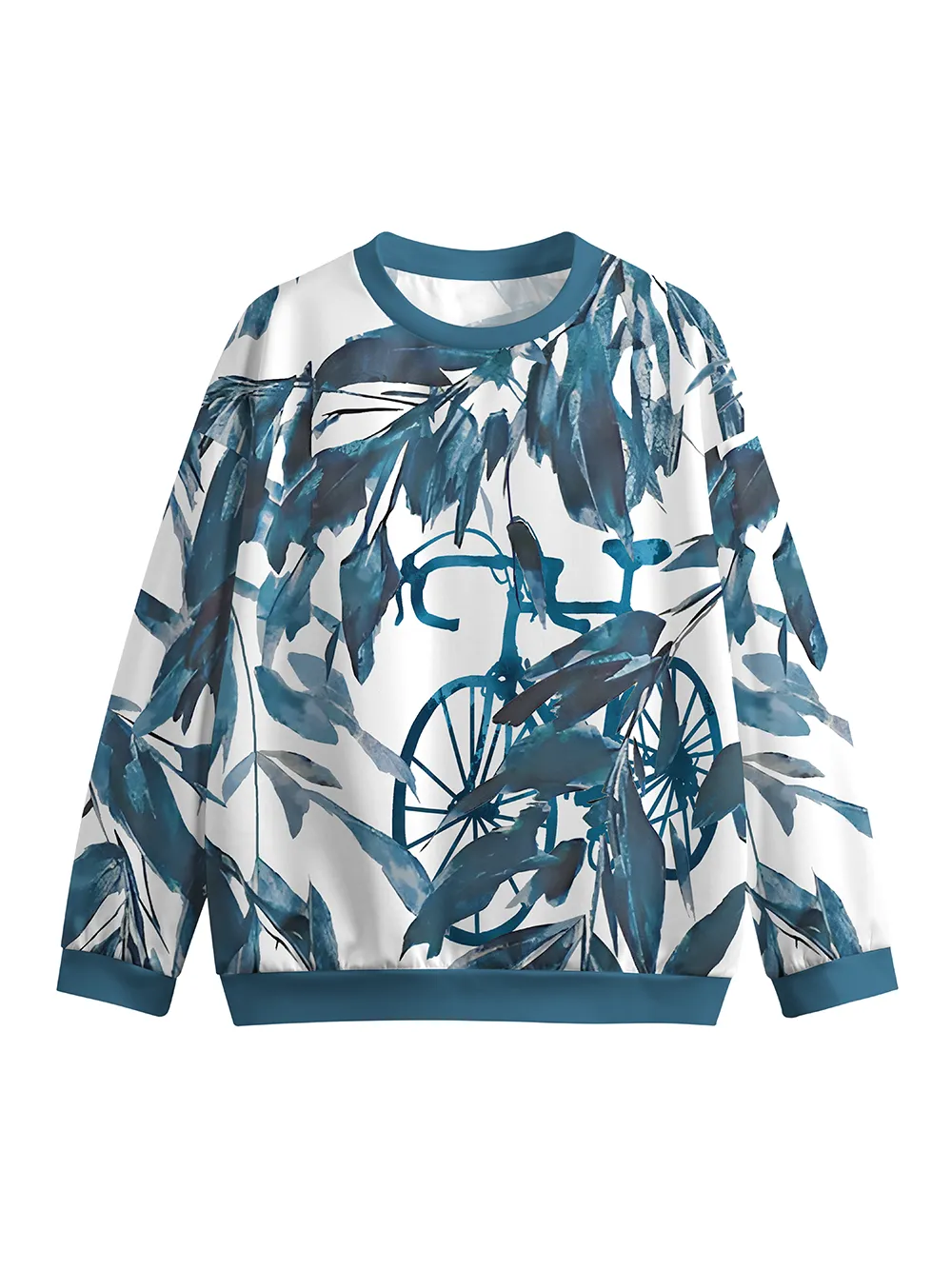 Orionride Ink Bicycle Crew Neck Pullover Sweatshirt sold by Orionride