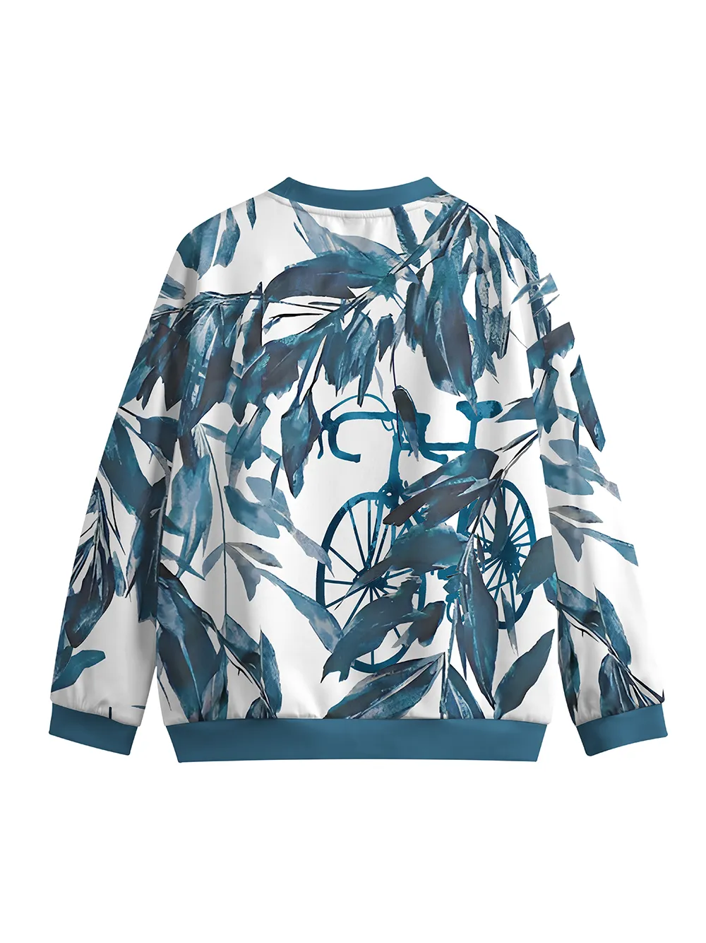 Orionride Ink Bicycle Crew Neck Pullover Sweatshirt sold by Orionride product image thumbnail 2