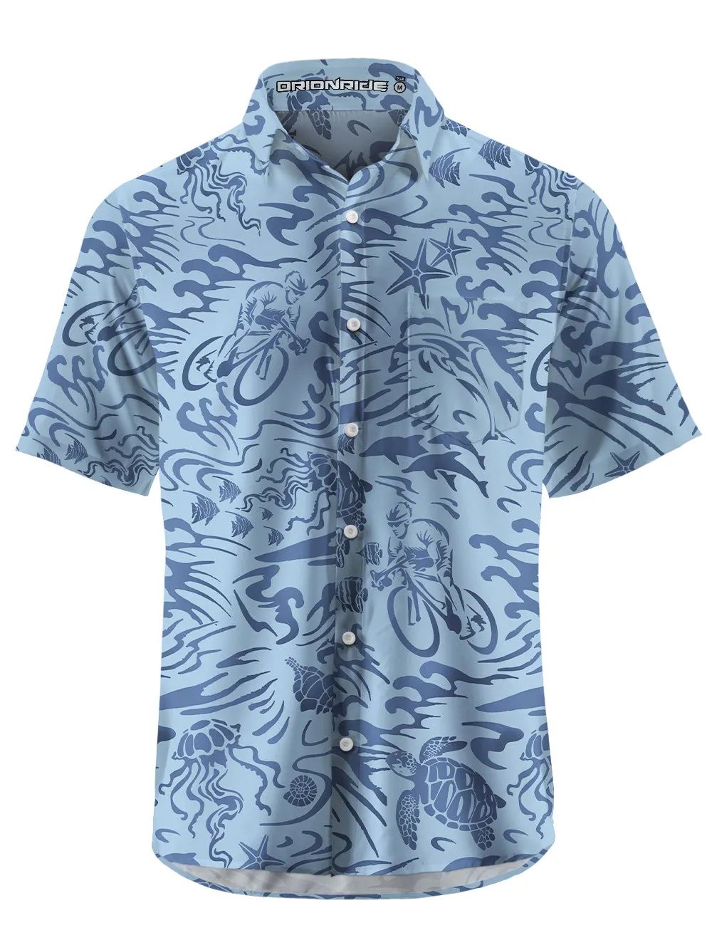 Orionride Ocean Legend Zipper Pockets Ultra Lightweight Short Sleeves Gravel Shirt sold by Orionride product image thumbnail 3