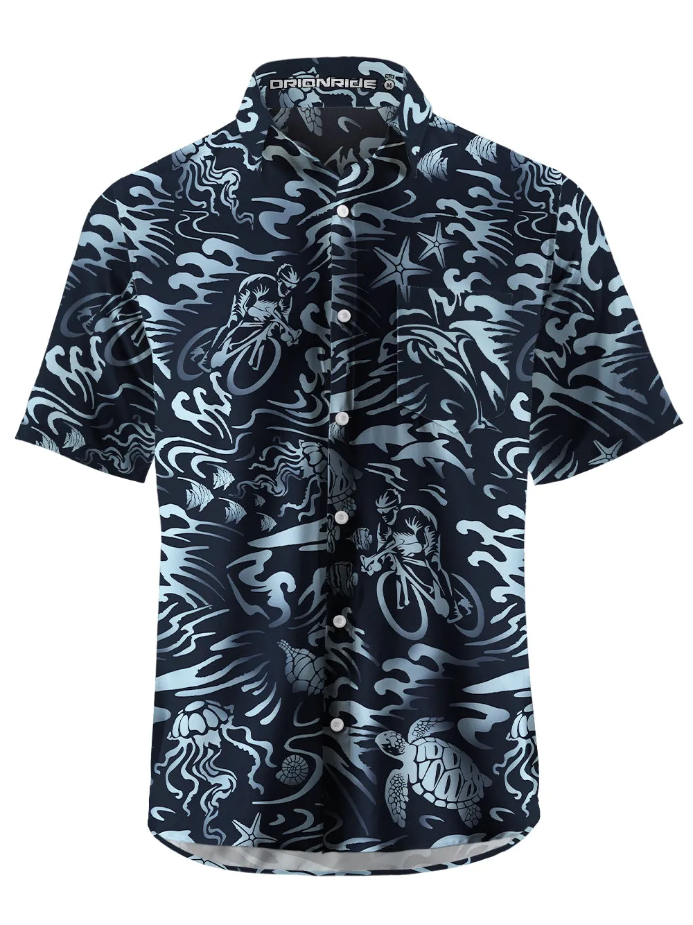 Orionride Ocean Legend Zipper Pockets Ultra Lightweight Short Sleeves Gravel Shirt sold by Orionride