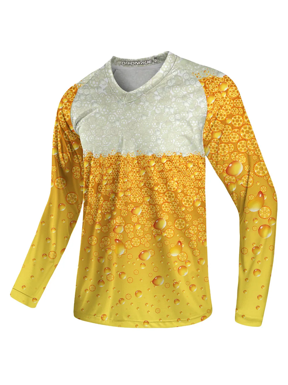 Orionride Beer Gear Bubbles Long Sleeve Downhill Jersey sold by Orionride