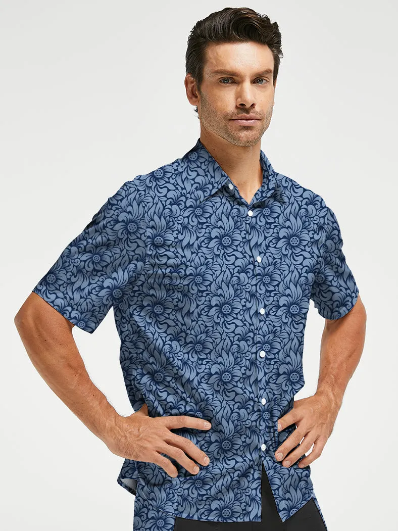 Orionride Swaying Flowers Zipper Pockets Ultra Lightweight Short Sleeves Gravel Shirt sold by Orionride product image thumbnail 2