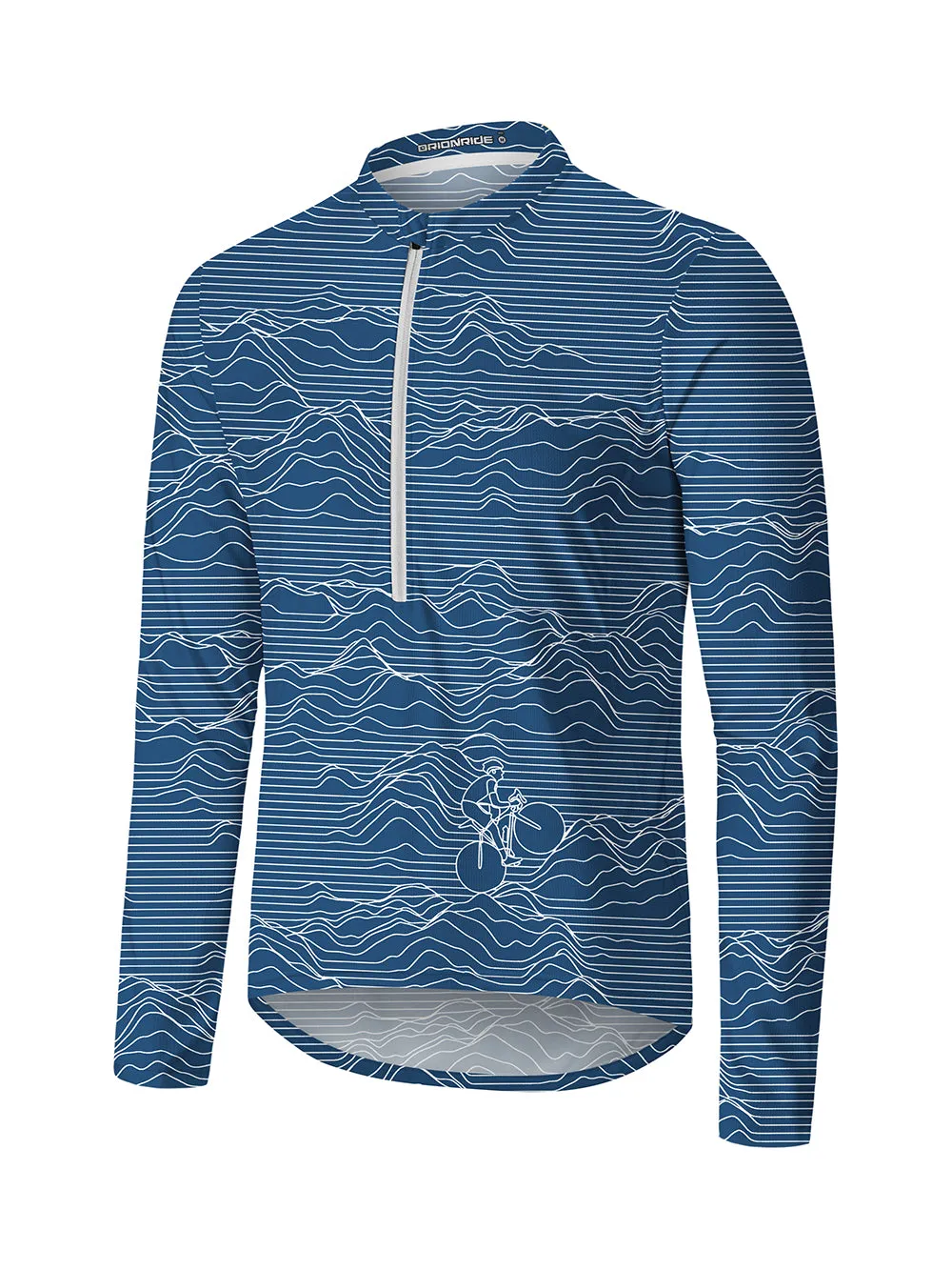 Orionride Cycling Travels Long Sleeve Half Zipper Mountain Bike Jersey sold by Orionride