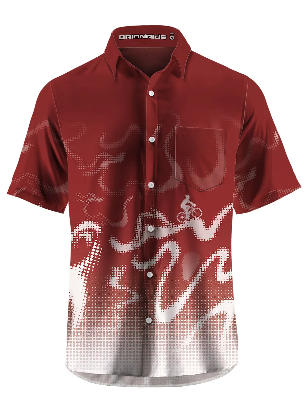 Orionride Virtual Contours Zipper Pockets Ultra Lightweight Short Sleeves Gravel Shirt sold by Orionride