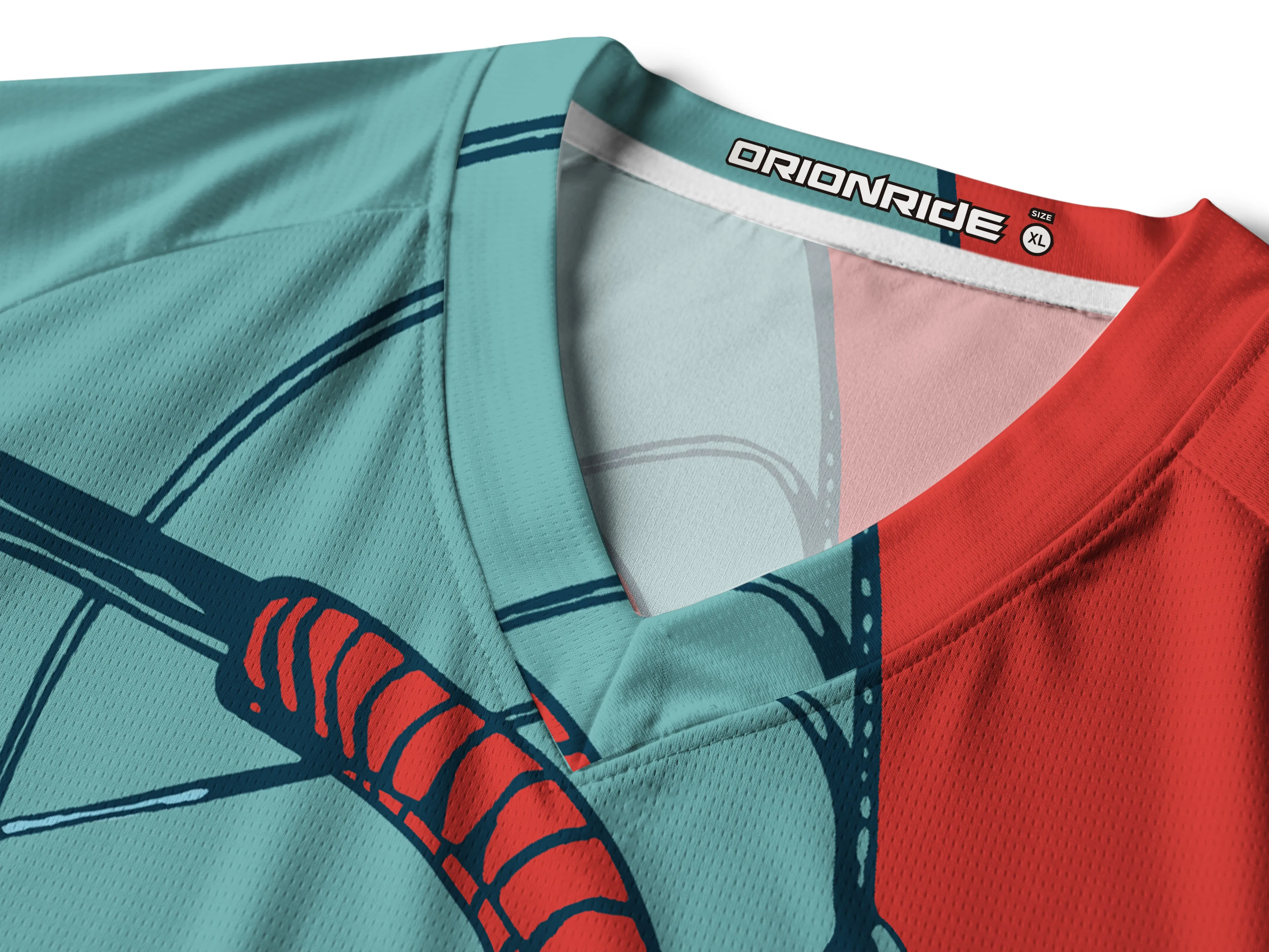 Orionride Retro Handlebars Long Sleeve Downhill Jersey sold by Orionride product image thumbnail 4