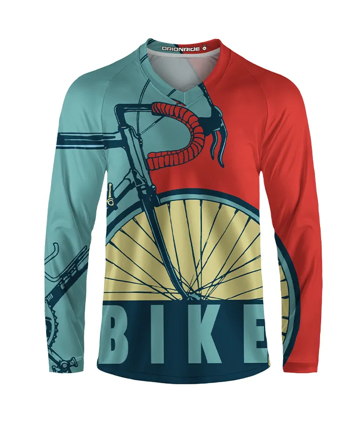 Orionride Retro Handlebars Long Sleeve Downhill Jersey sold by Orionride product image thumbnail 2