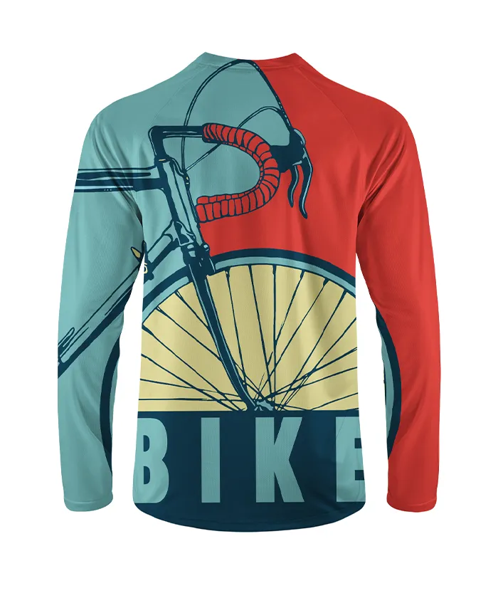 Orionride Retro Handlebars Long Sleeve Downhill Jersey sold by Orionride product image thumbnail 3
