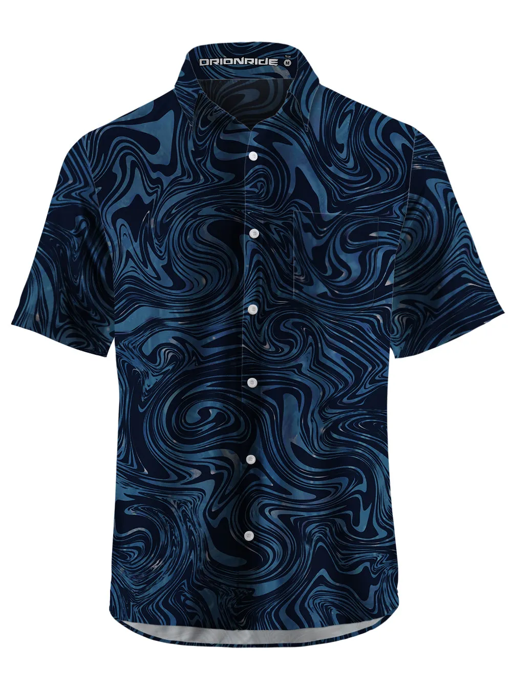 Orionride Mysterious Vortex Zipper Pockets Ultra Lightweight Short Sleeves Gravel Shirt sold by Orionride