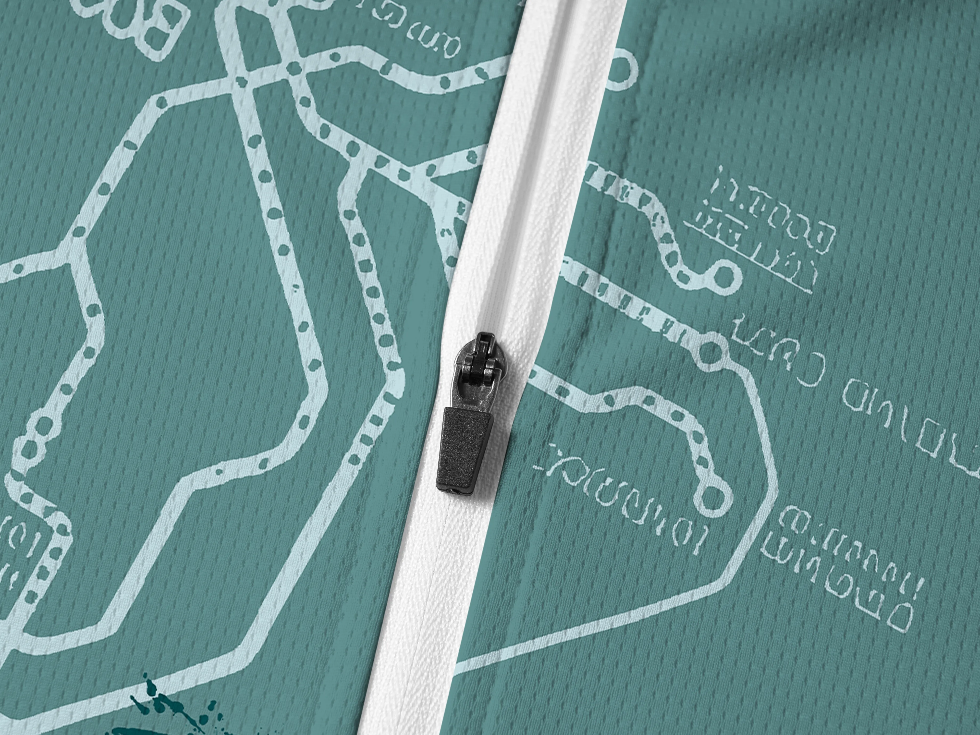 Orionride Green Trail Long Sleeve Half Zipper Mountain Bike Jersey sold by Orionride product image thumbnail 4