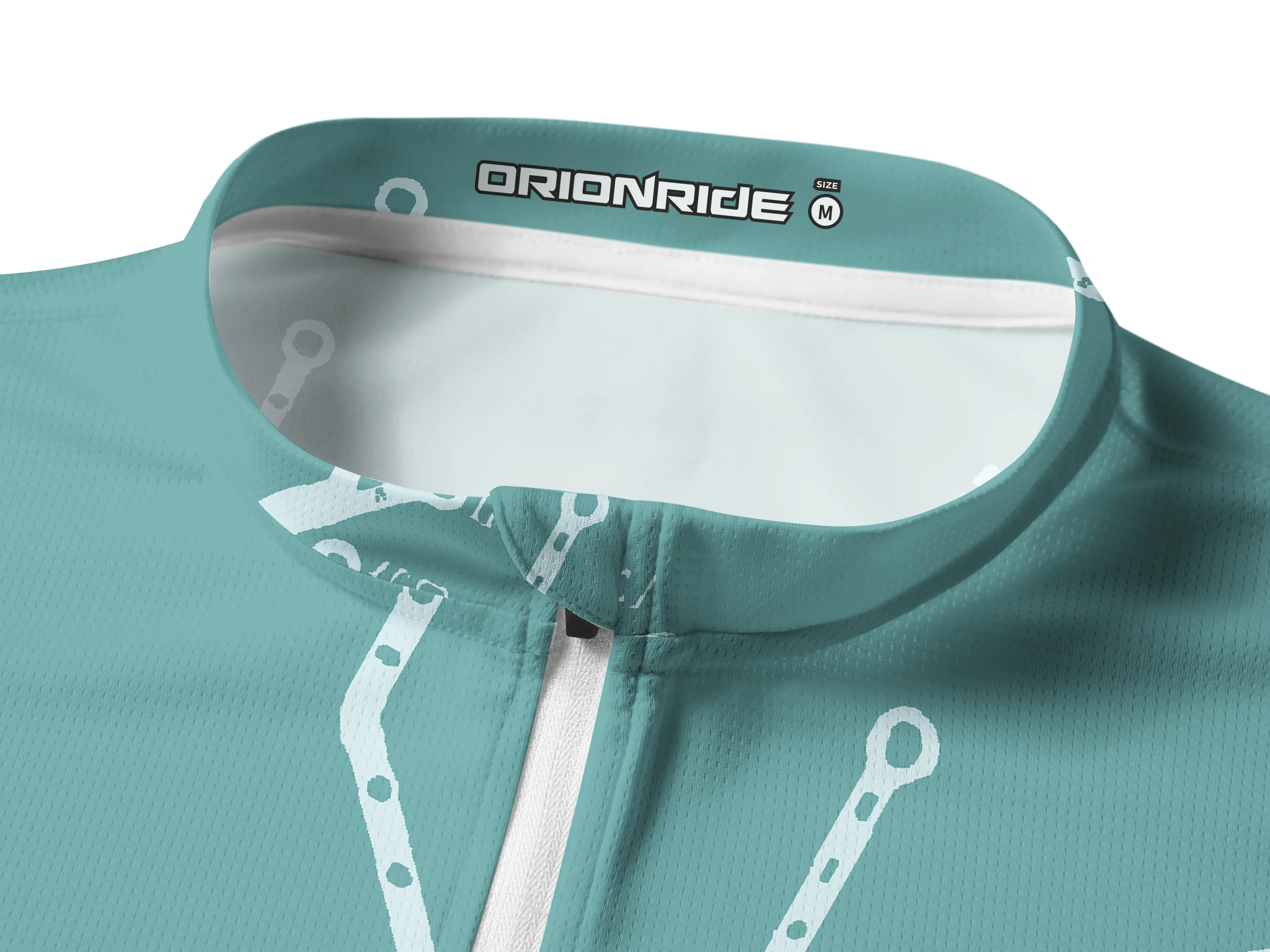 Orionride Green Trail Long Sleeve Half Zipper Mountain Bike Jersey sold by Orionride product image thumbnail 3