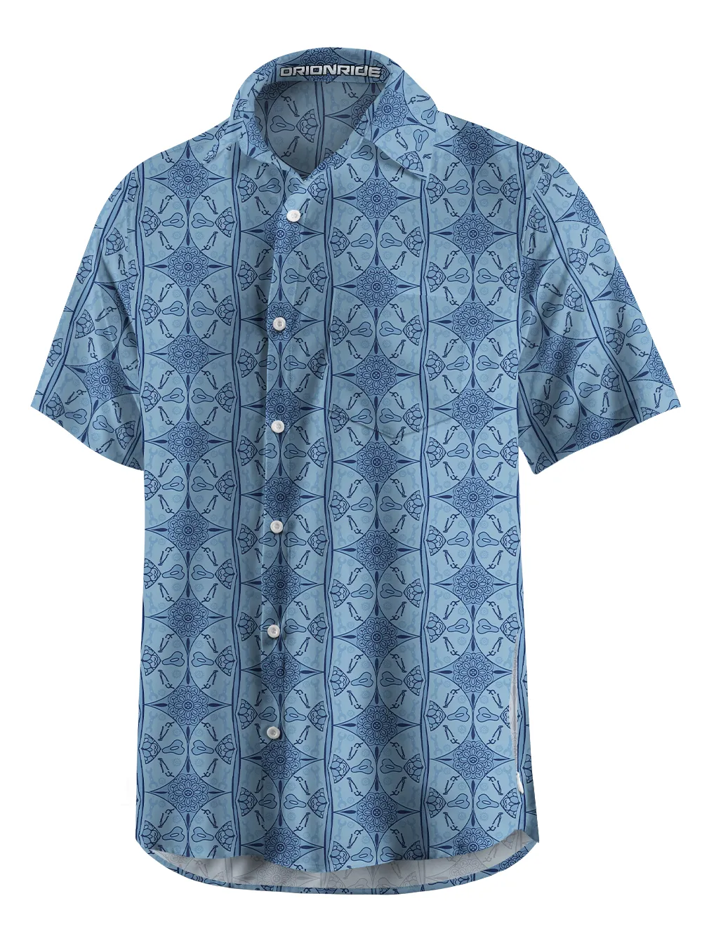 Orionride Attractive Flowers Zipper Pockets Ultra Lightweight Short Sleeves Gravel Shirt sold by Orionride product image thumbnail 2