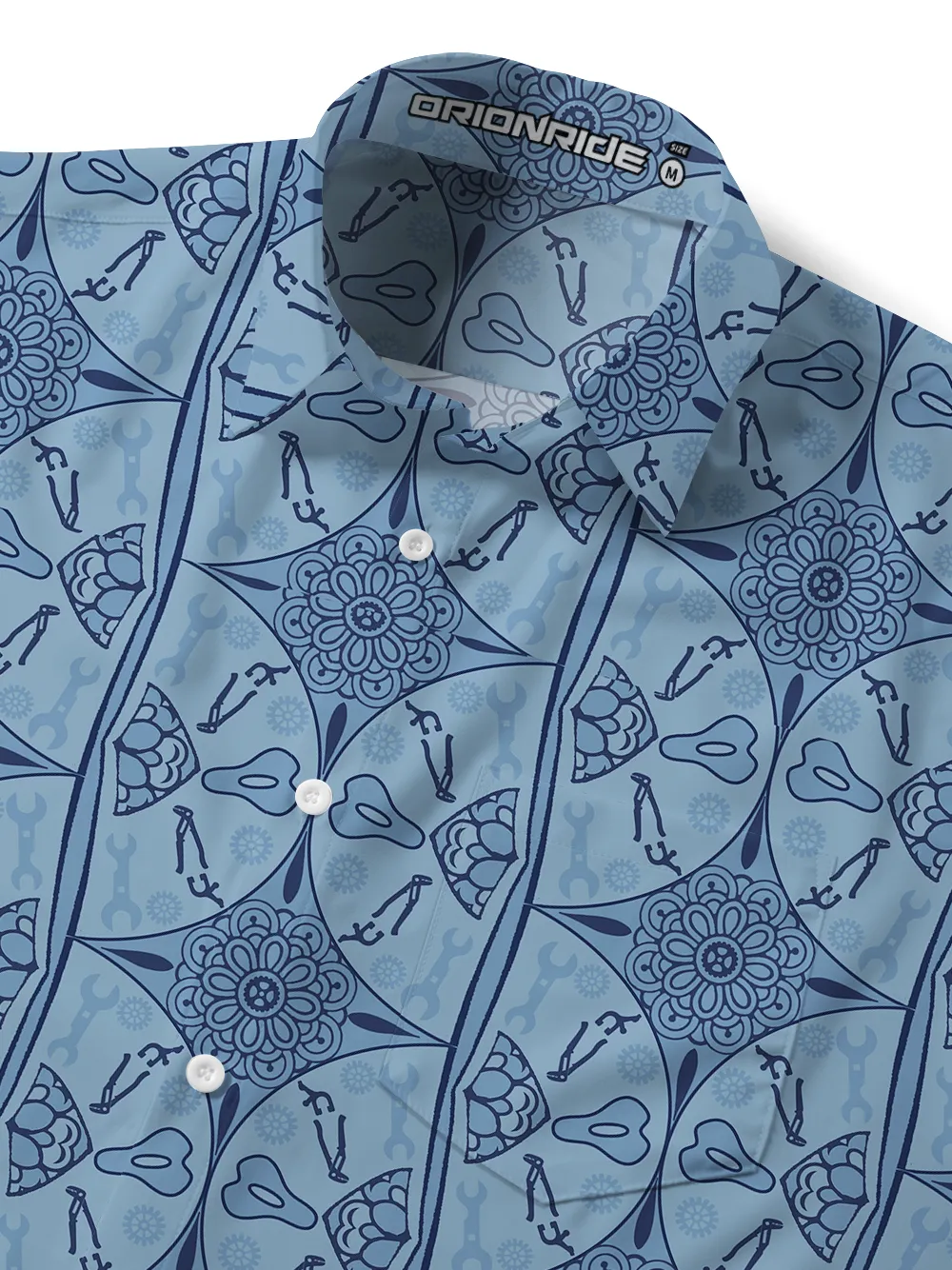 Orionride Attractive Flowers Zipper Pockets Ultra Lightweight Short Sleeves Gravel Shirt sold by Orionride product image thumbnail 4