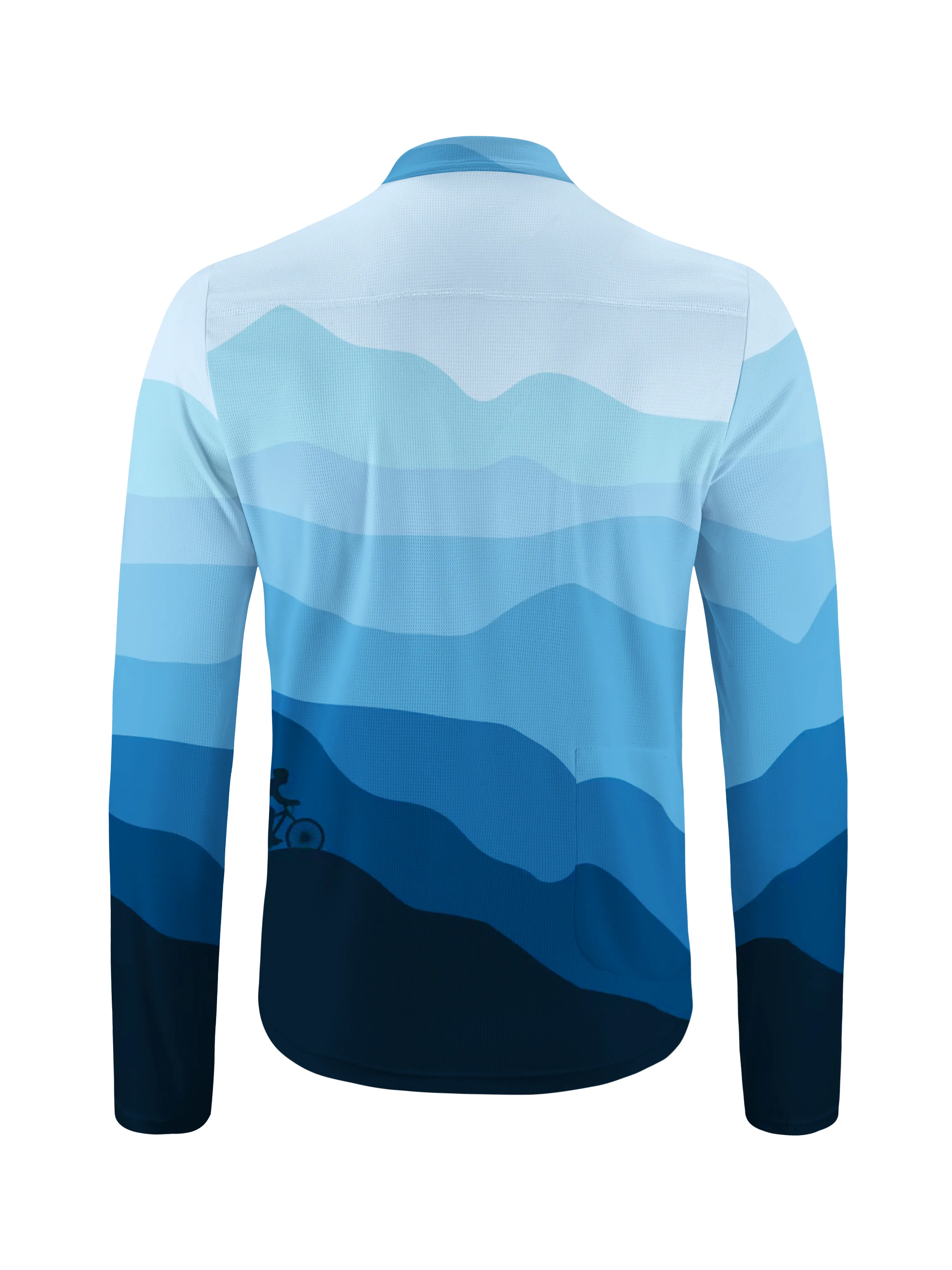 Orionride Free Sunset Long Sleeve Half Zipper Mountain Bike Jersey sold by Orionride product image thumbnail 2