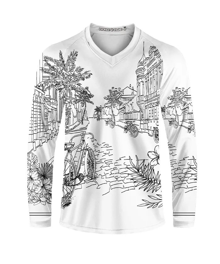 Orionride Bicycle Street Long Sleeve Downhill Jersey sold by Orionride product image thumbnail 2