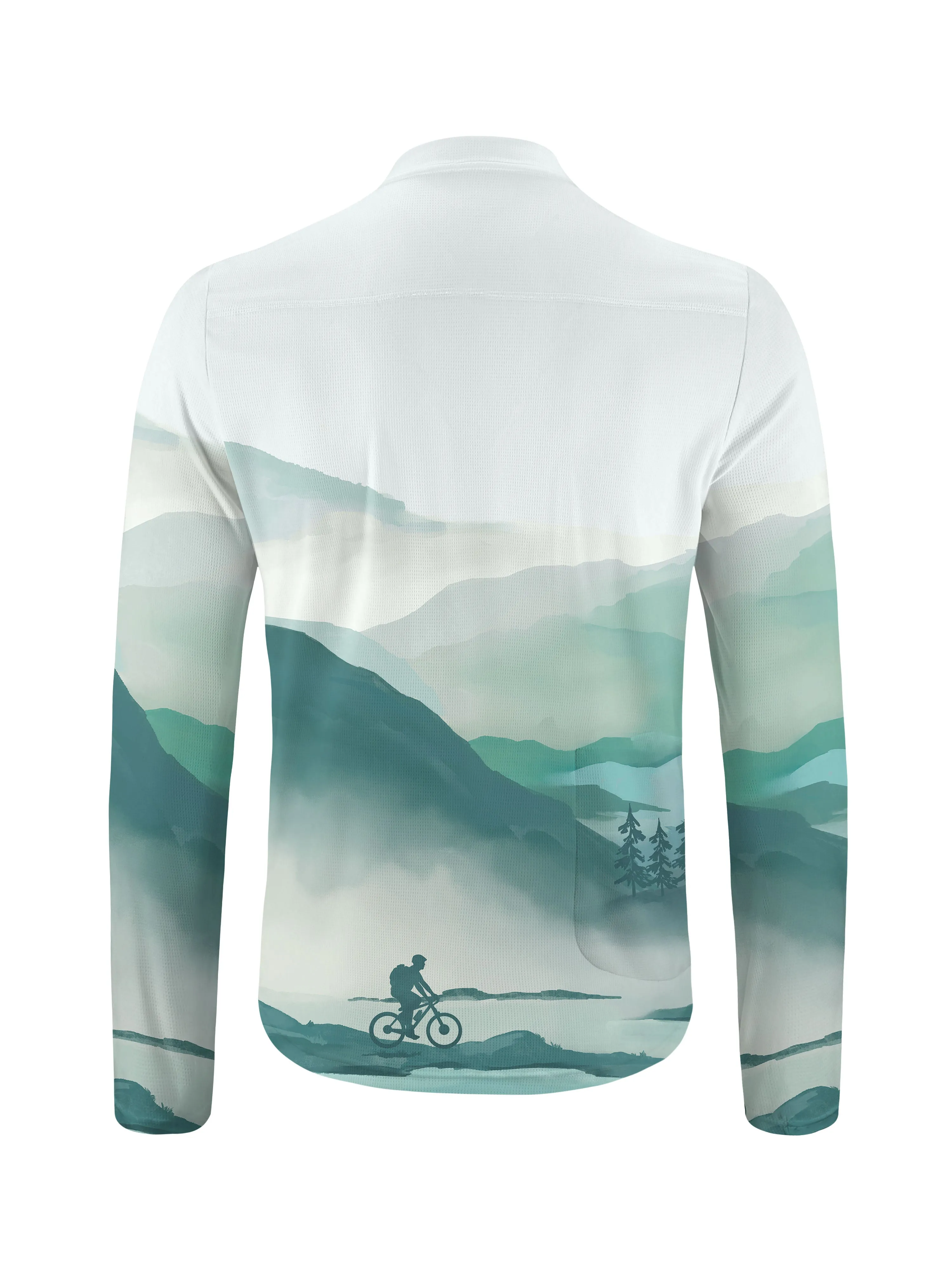 Orionride Mountain Adventure Long Sleeve Half Zipper Mountain Bike Jersey sold by Orionride product image thumbnail 2