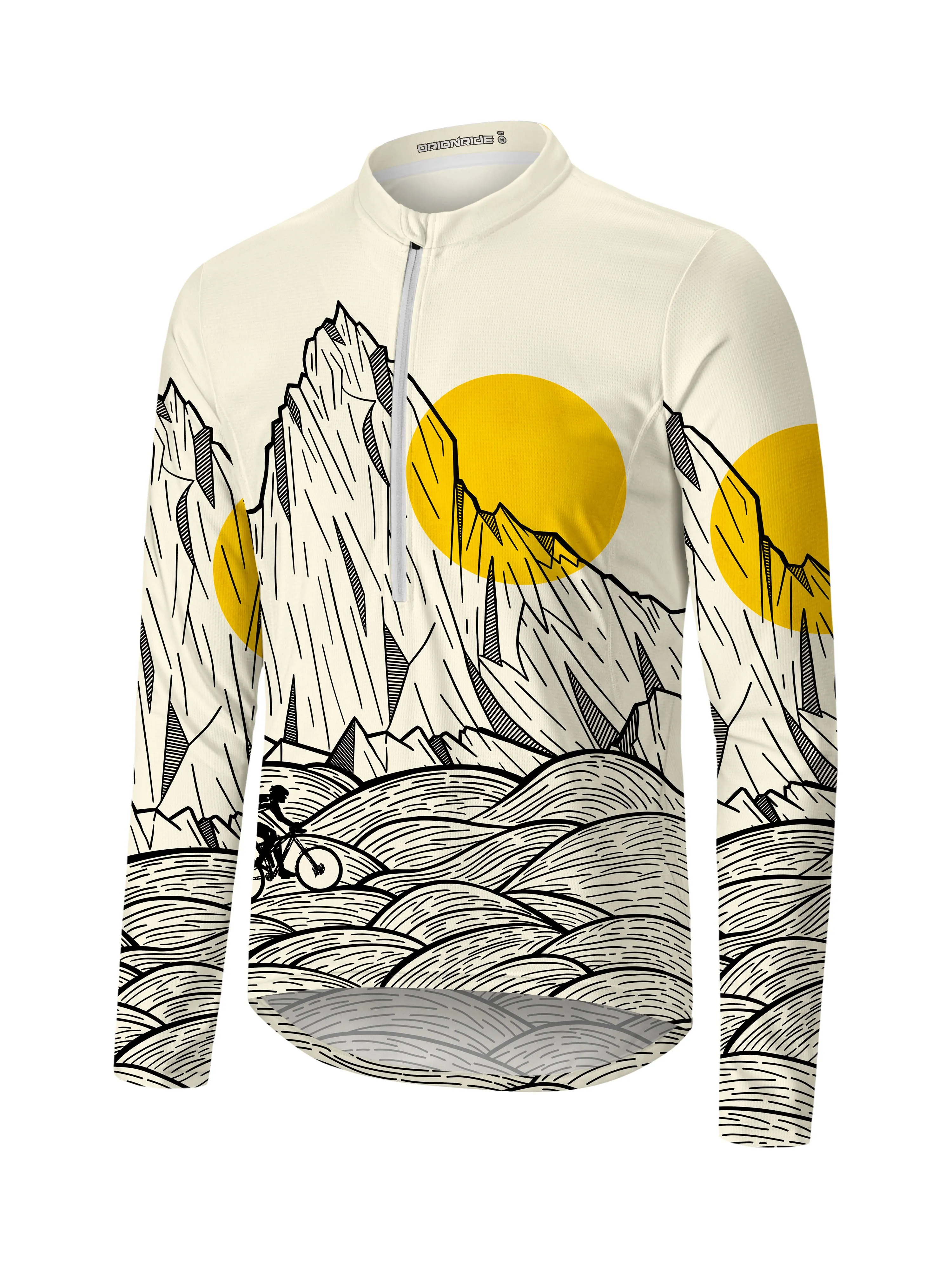 Orionride Outdoor Adventures Long Sleeve Half Zipper Mountain Bike Jersey sold by Orionride