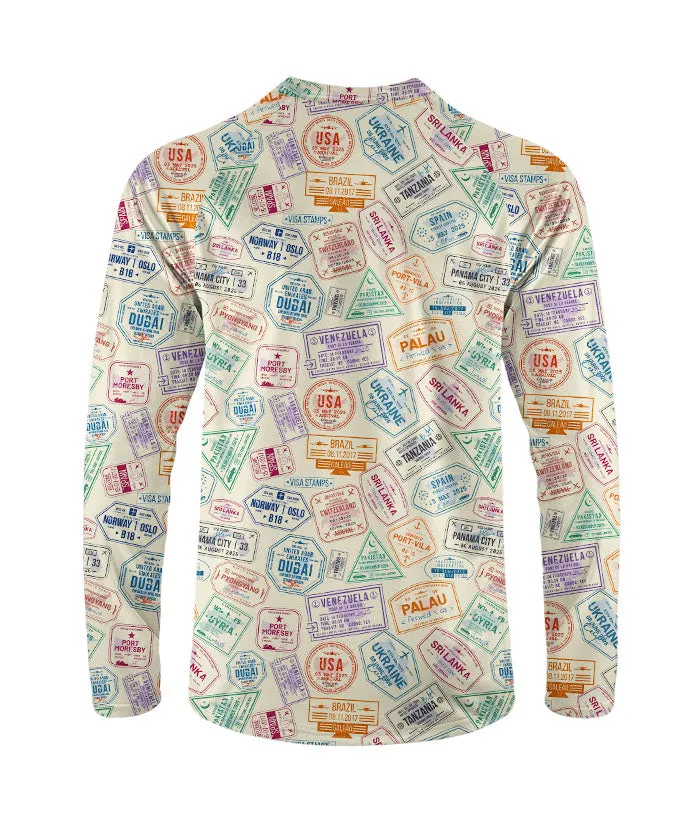Orionride Colorful Passport Long Sleeve Downhill Jersey sold by Orionride product image thumbnail 3
