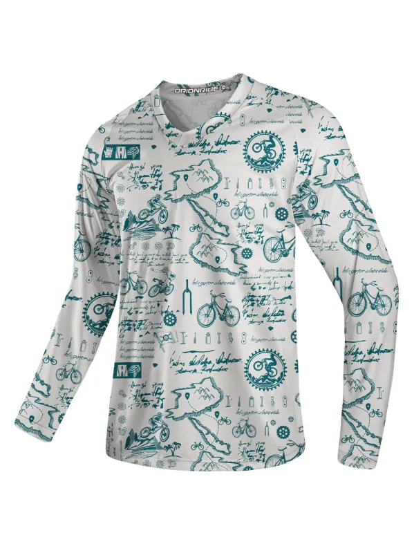 Orionride Cycling Diary Long Sleeve Downhill Jersey sold by Orionride