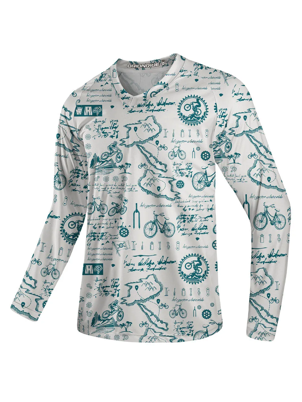 Orionride Cycling Diary Long Sleeve Downhill Jersey sold by Orionride
