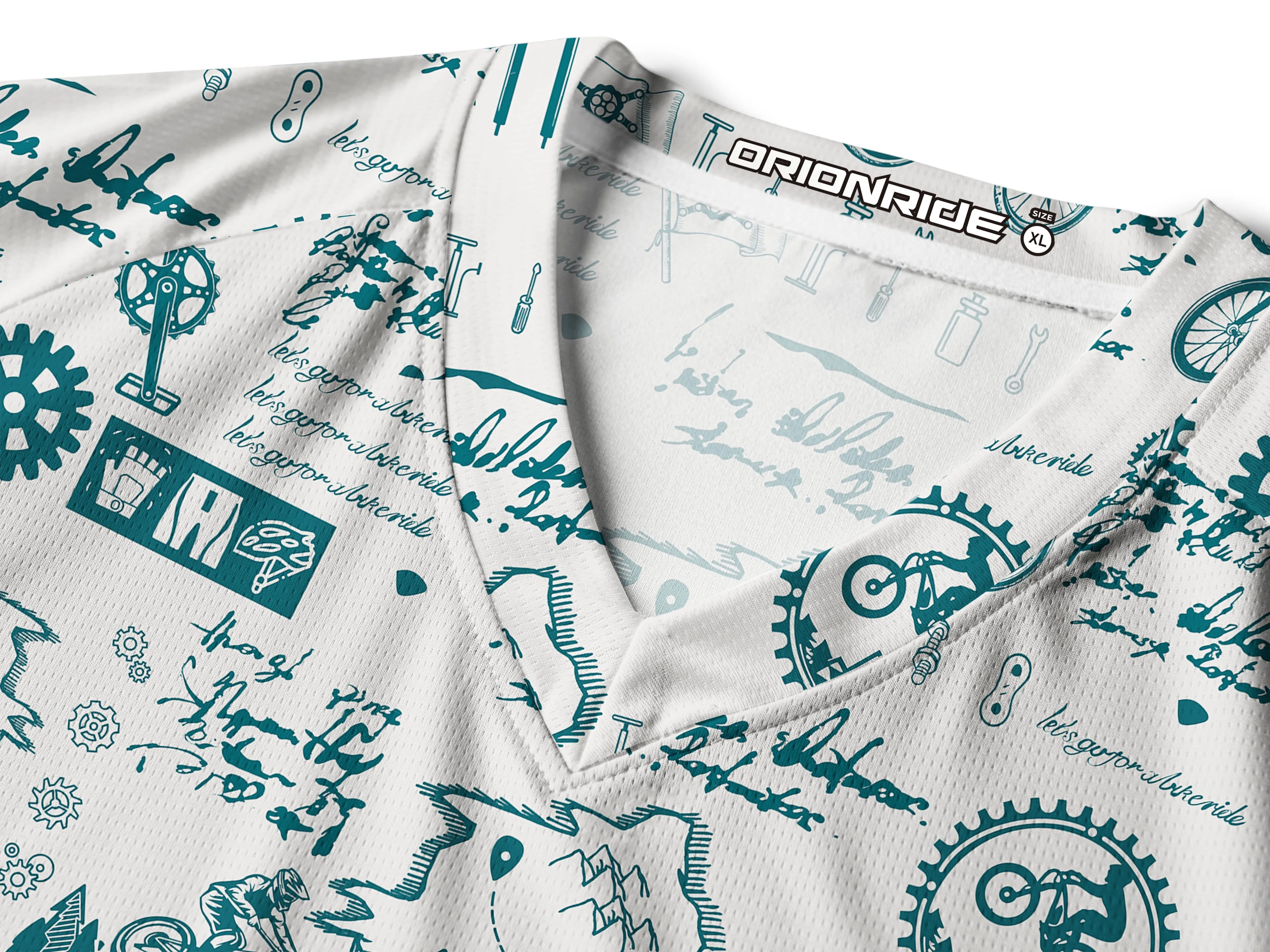 Orionride Cycling Diary Long Sleeve Downhill Jersey sold by Orionride product image thumbnail 4