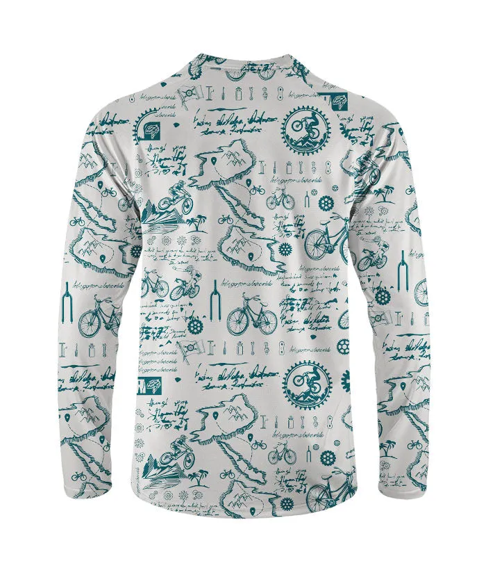 Orionride Cycling Diary Long Sleeve Downhill Jersey sold by Orionride product image thumbnail 3