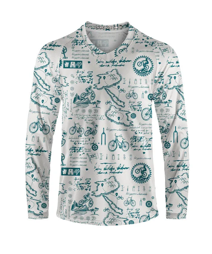 Orionride Cycling Diary Long Sleeve Downhill Jersey sold by Orionride product image thumbnail 2