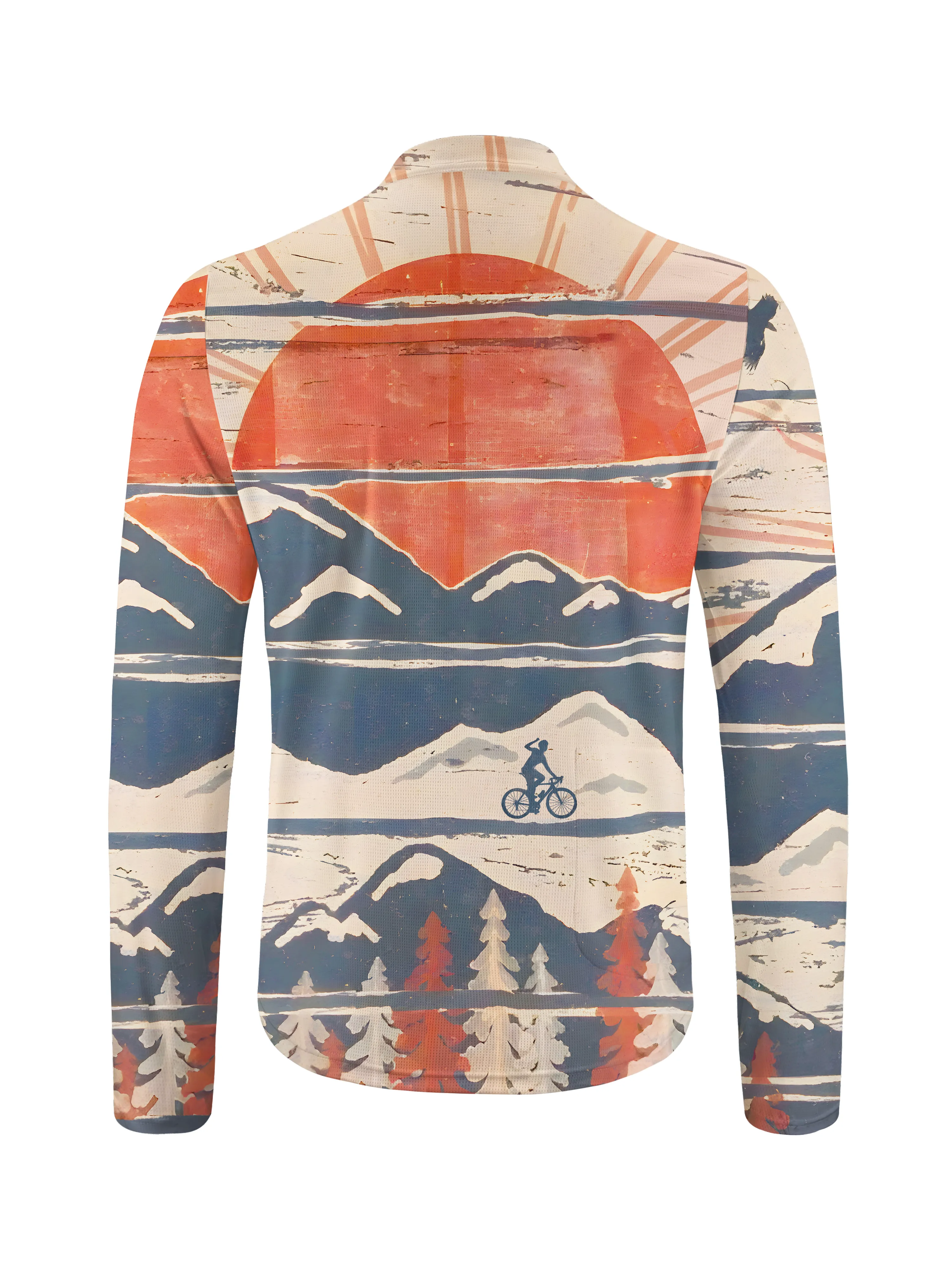 Orionride Winter Pursuits Long Sleeve Half Zipper Mountain Bike Jersey sold by Orionride product image thumbnail 3