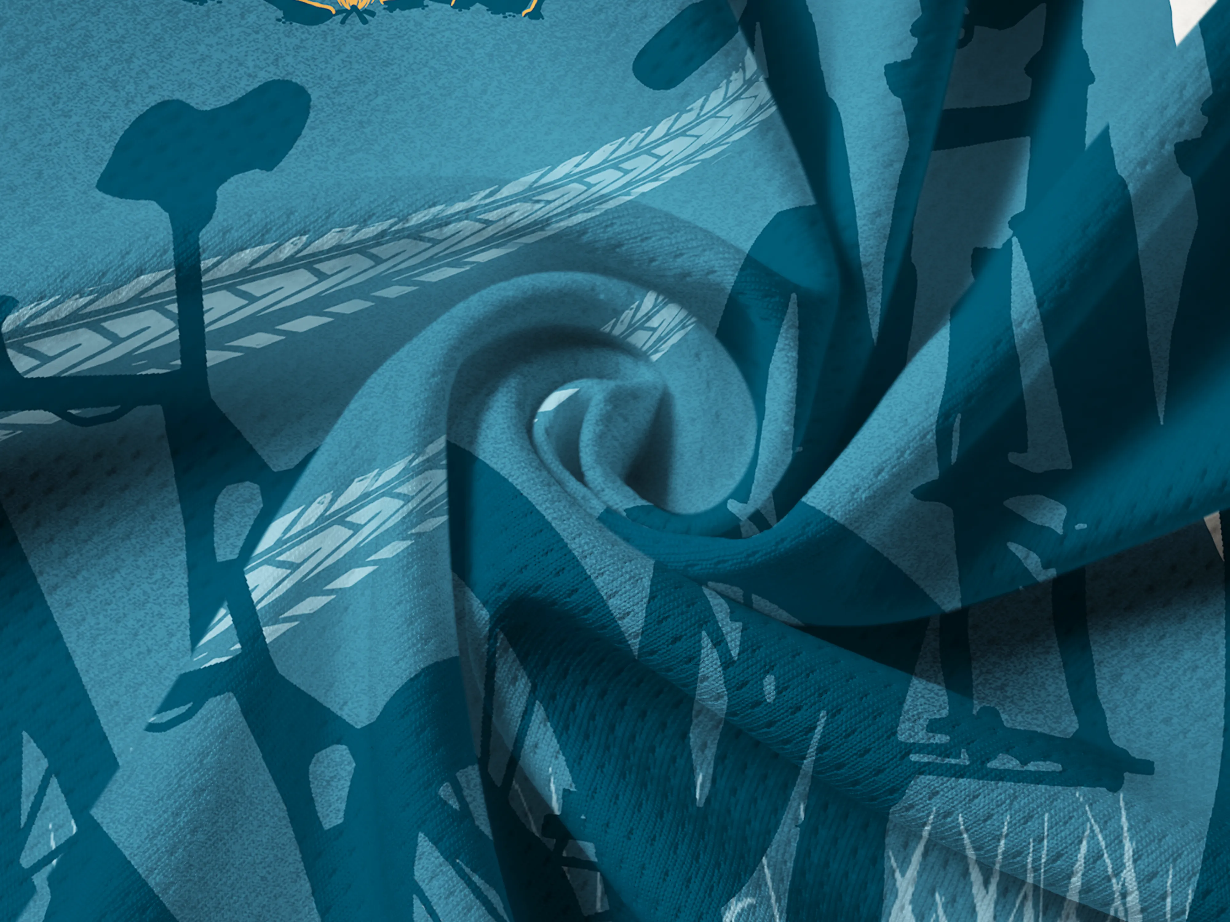 Orionride Sunset Camping Long Sleeve Half Zipper Mountain Bike Jersey sold by Orionride product image thumbnail 5