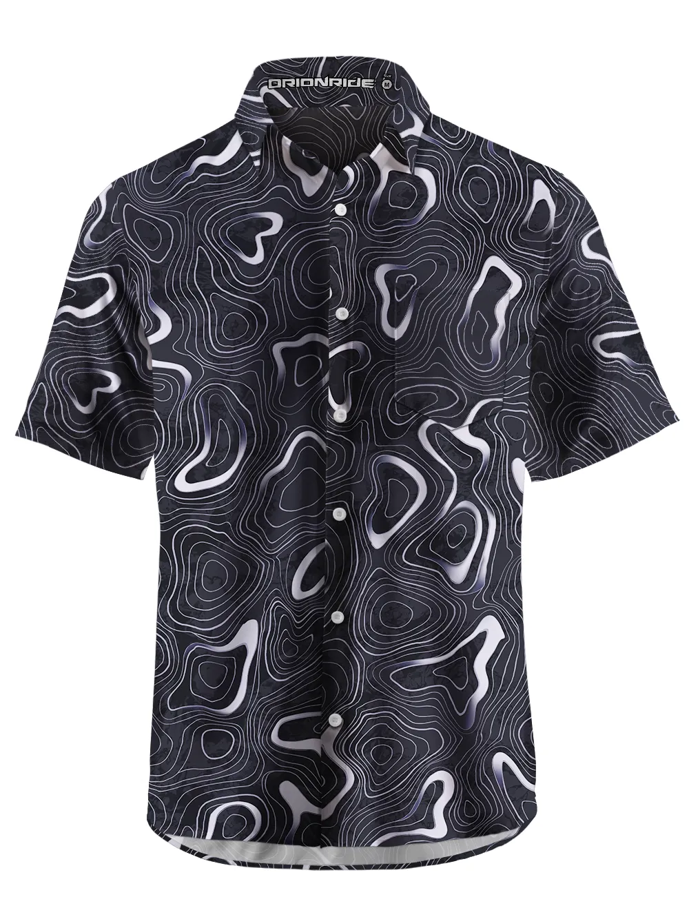 Orionride Mysterious Contours Zipper Pockets Ultra Lightweight Short Sleeves Gravel Shirt sold by Orionride