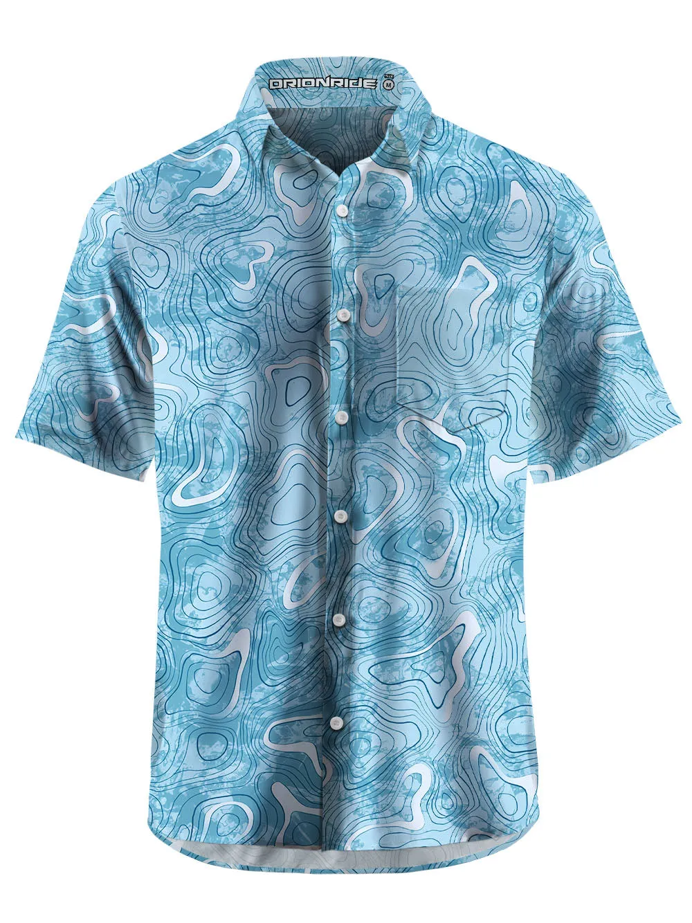 Orionride Mysterious Contours Zipper Pockets Ultra Lightweight Short Sleeves Gravel Shirt sold by Orionride product image thumbnail 3