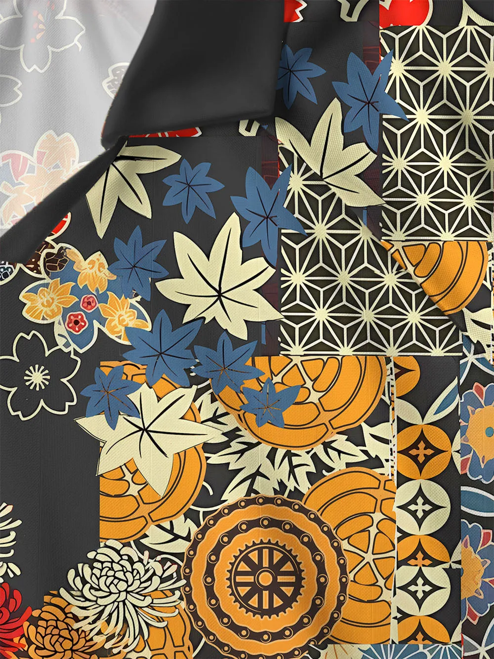 Orionride Unique Gear Flower Collar Mesh Jersey sold by Orionride product image thumbnail 4