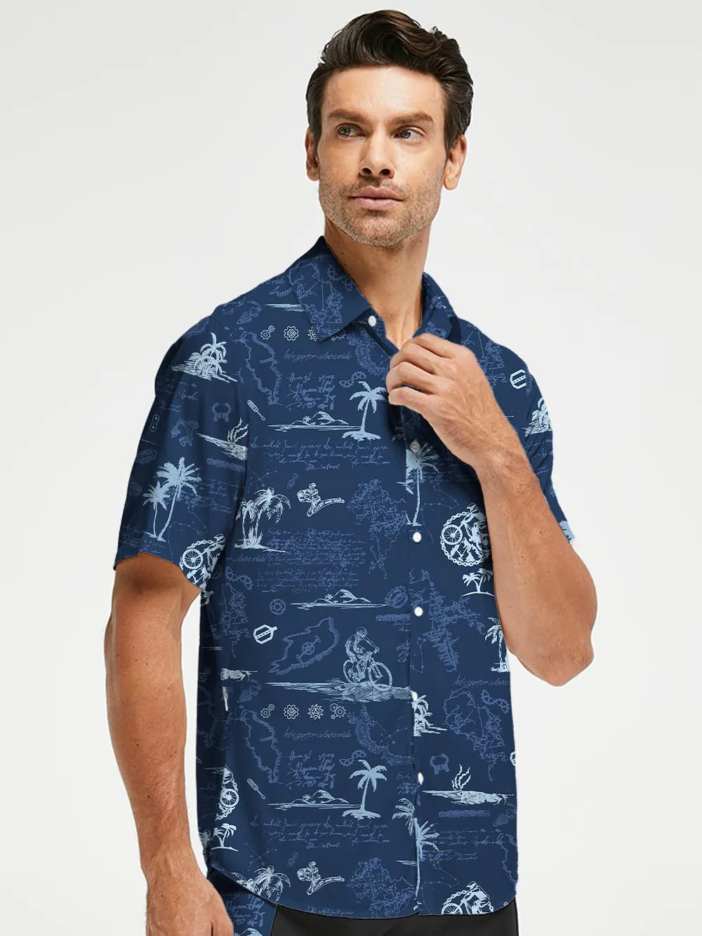 Orionride Island Relaxation Zipper Pockets Ultra Lightweight Short Sleeves Gravel Shirt sold by Orionride product image thumbnail 2