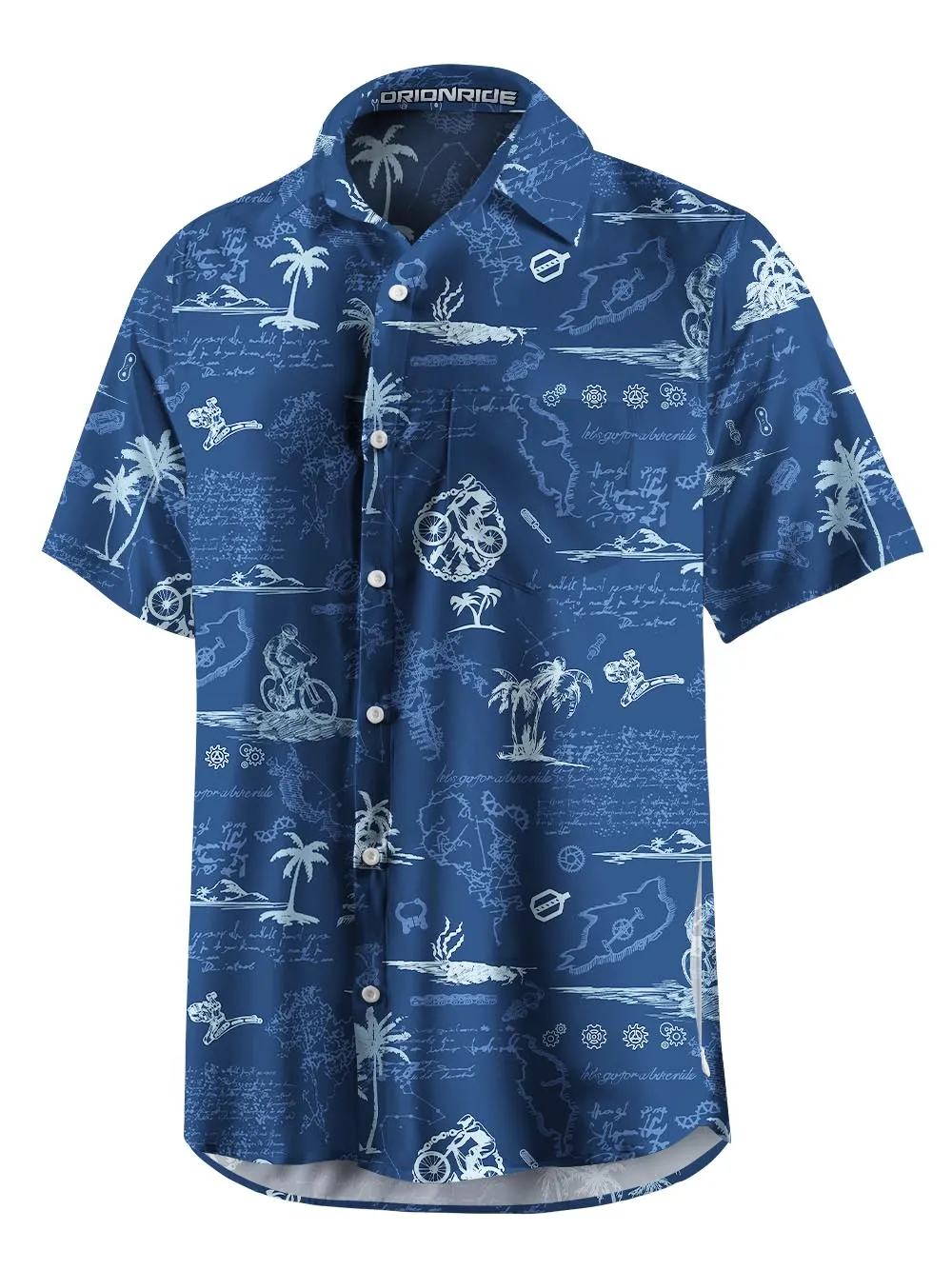 Orionride Island Relaxation Zipper Pockets Ultra Lightweight Short Sleeves Gravel Shirt sold by Orionride product image thumbnail 4