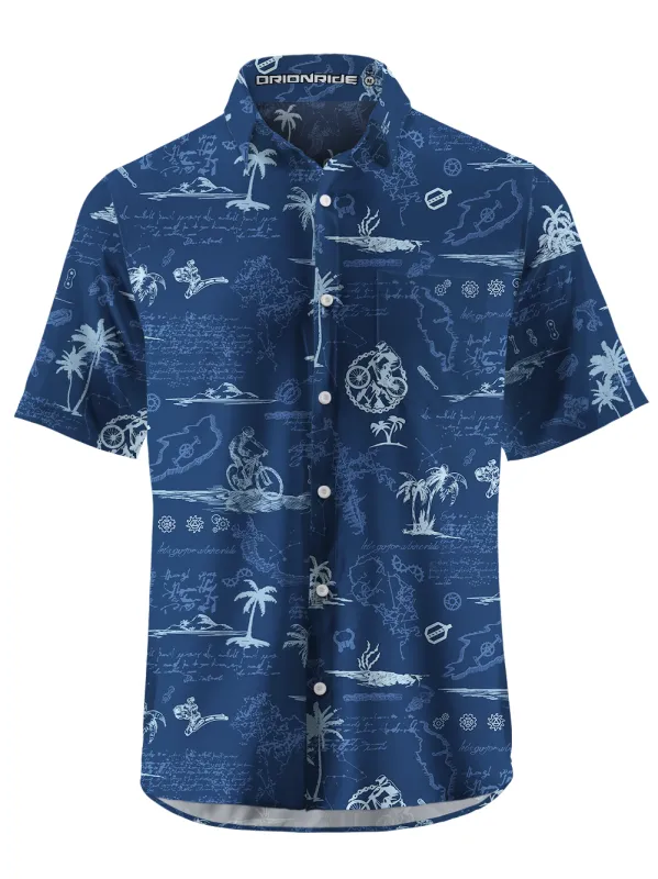 Orionride Island Relaxation Zipper Pockets Ultra Lightweight Short Sleeves Gravel Shirt sold by Orionride