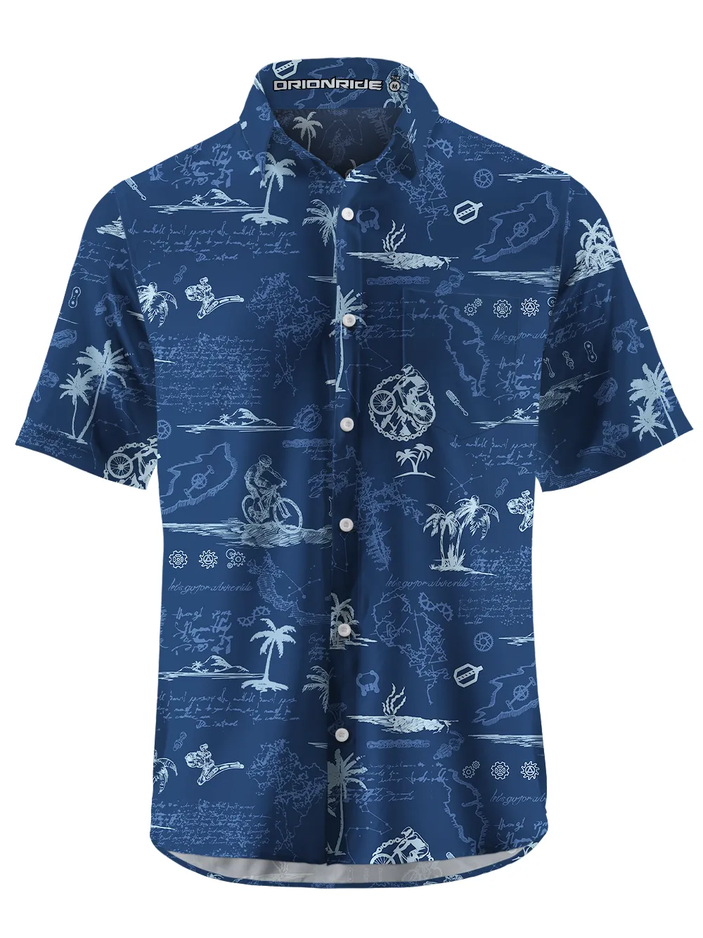 Orionride Island Relaxation Zipper Pockets Ultra Lightweight Short Sleeves Gravel Shirt sold by Orionride