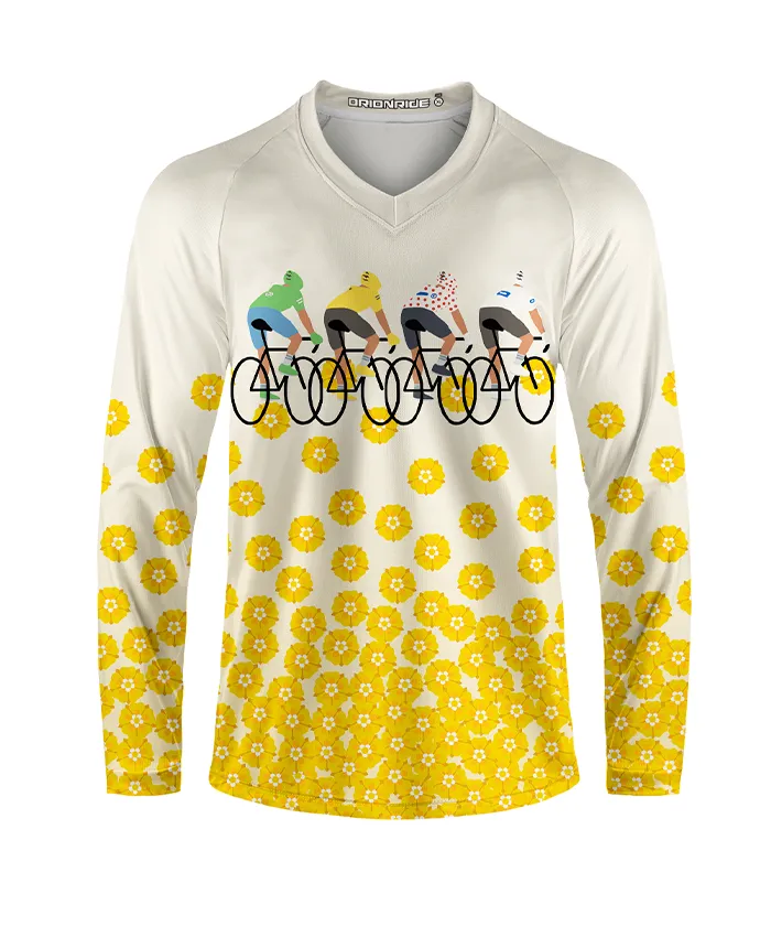 Orionride Pedal To The Bloom Long Sleeve Downhill Jersey sold by Orionride product image thumbnail 2