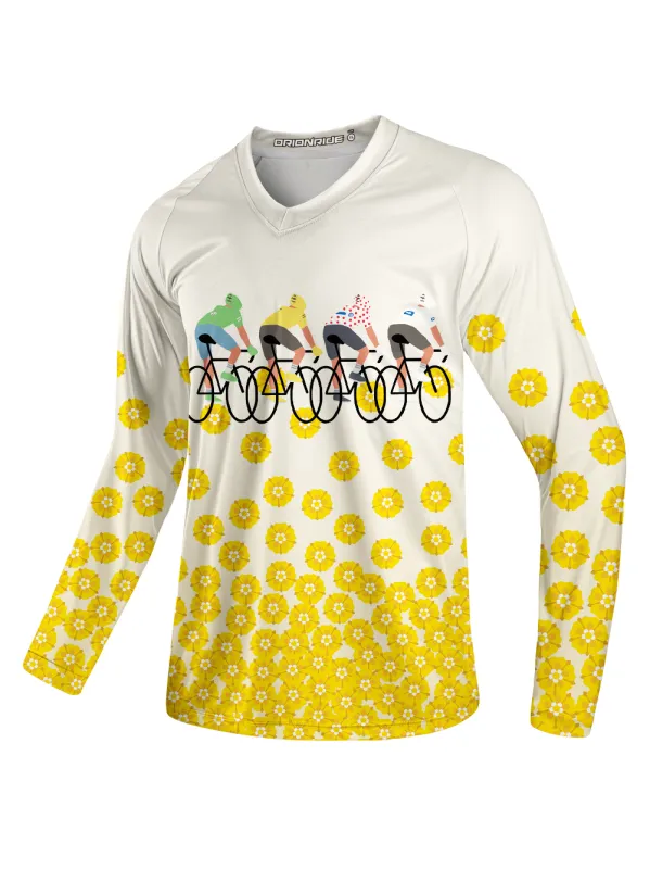 Orionride Pedal To The Bloom Long Sleeve Downhill Jersey sold by Orionride