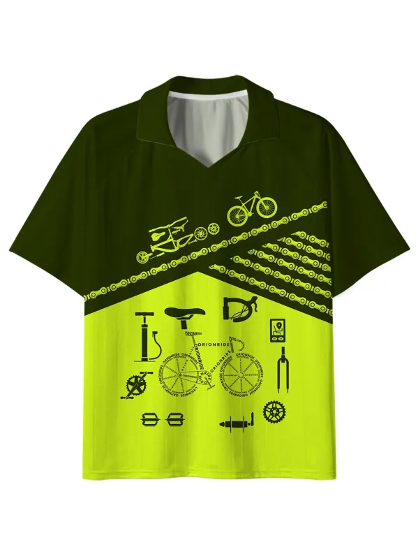 Orionride Letter Stitching Bicycle Collar Mesh Jersey sold by Orionride